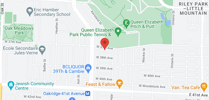 map of 450 W 37TH AVENUE
